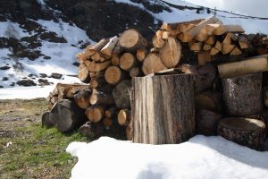 Falkert-Huette Holzstapel